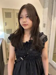 【人気No.2🐈⬛】レイヤーカット+寒色透け感カラー+トリートメント