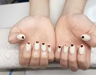 ラメ／カラーワンカラー + ラインストーン／パール／ホログラム 10個付き
