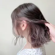 カラー＋耳周りカラー(ブリーチ1回)+1stepトリートメント