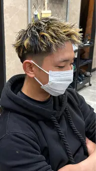 ミニモ限定 カット+ツイストスパイラルパーマ+ハイライト