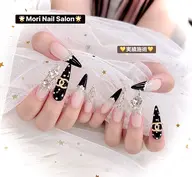 [トレンドネイル]💛🧡🤎スカルプ持ちサンプル「ADVANCE」／ロングフリ−デザイン「オフ込み」