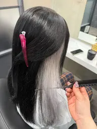 インナカラー(ポイントブリーチ➕ポイントカラー)🩷艶出しトリートメント🎀