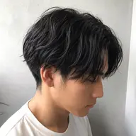 メンズカット+無造作パーマ