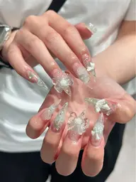 「ミニモ学割」【チップ10本長さだし】持ち込みデザイン+パーツつけ放題