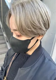 【ダブルカラーで圧倒的透明感✨】オラプレックスケアブリーチ✨＋透明感アディクシーカラー✨＋髪質改善カット✨