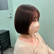 顔周り縮毛矯正+韓国トレンドカット(全体)
