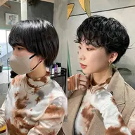 【土日祝限定】【ショート限定】骨格似合わせカット、ニュアンスパーマ ※注意事項をご確認ください