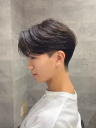 メンズセンターパート