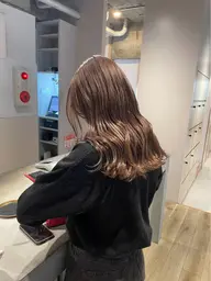 ブリーチなしダブルカラー+バイカルテヘアエステ(ブロー込)