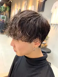 🌐似合わせメンズカット+無造作パーマ