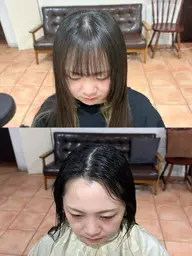💫浮く･割れる前髪解消💫前髪カット＋前髪クロスパーマ嬌正
