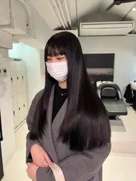 ワンカラー【前処理トリートメント付き✨️】+プレミアムトリートメント【超音波アイロン付】※long料金なし※
