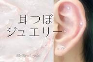 耳ツボジュエリーシンプル。両耳最大10粒✨