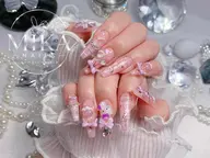 💫ゴテゴテネイル💫チップ長さだし➕ワンカラー➕パーツつけ放題無制限🎀