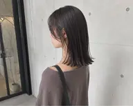 切りっぱなしボブ🤍➕艶カラー