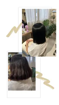 カット+縮毛矯正　目安時間210分