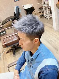 【メンズ限定】カット+グレーアッシュカラー+前処理トリートメント