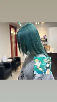 カット＆ブリーチリタッチカラー＋選択トリートメント🫧