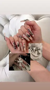 贅沢✨パーツつけ放題✨デザインプラスコース𝜗𝜚持ち込みデザインやゴテゴテネイルしたい方はこちら🎀