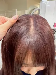 【ケアブリーチ使用✨】ブリーチリタッチ(オンカラー込)+補修トリートメント
