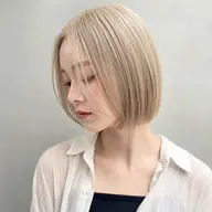 🎨全体ブリーチ & 低アルカリフルカラー & カット