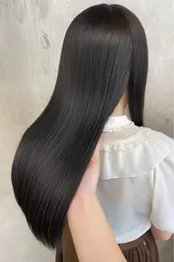 うねりなどに🍀酸性ストレート【髪質改善】+カット+透明感カラー