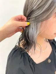 【ナチュラルハイトーン✨】ブリーチ➕インナーカラー🤍´-