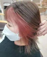 インナーカラー+カット