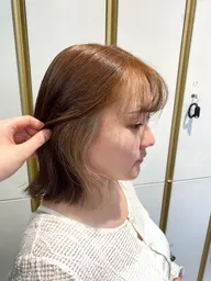 【全体ブリーチはしたくない方オススメ】🎀カット+カラー+イヤリングカラー+1ステップトリートメント🎀