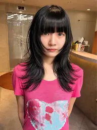 【🫶当日限定メニュー🫶】《艶カラー➕似合わせカット》(ハッシュカット/レイヤーカット/ウルフ/ボブ/艶髪)