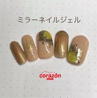 ネイルアートモデル【ミラーネイルジェル】コース※ケア無料※来店時オフ無料※¥6000