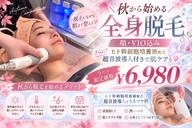 ladies超音波導入付き全身脱毛(顔/VIO込み)