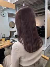 ◎ブリーチなしWカラーで作るラベンダーグレージュ◎ブリーチなしWカラー+トリートメント