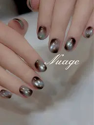 秋の新作♡ニュアンス マグネット　ネイル　秋にぴったりの大人ニュアンス♡
