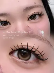 【練習モデル募集】LEDマツエク(フラットラッシュ)100本🕊️初回オフ無料🫧モチ1.5~2倍UP!!