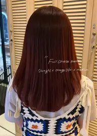 アディクシーカラー + 髪質改善Aujua トリートメント