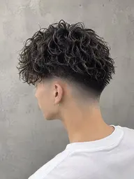カット＋スペインパーマ