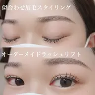 まつげパーマ×アイブロウスタイリング (パリジェンヌOK) オフ +500円