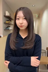 🦋人気クーポン🦋レイヤー人気【韓国カット+ワンカラー+超音波トリ 】レイヤーカット　ハッシュカット　ウルフ　ボブ