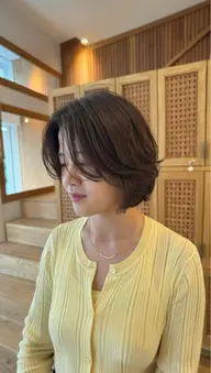 【 for Bob hair 】カット+ コテ巻き風 デジパ+ トリートメント