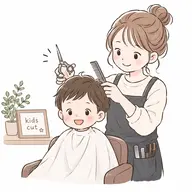 キッズカット小学生以下対象