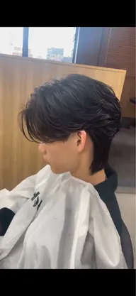 メンズカット+縮毛矯正