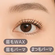 まつげパーマ×美眉毛デザイン(WAX)&パーマ(ハリウッドブロウリフト)