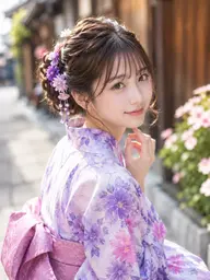 浴衣着付け+ヘアセット💄✨