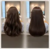 【ちゅるんと艶髪♡】 縮毛矯正🫧くせでのうねり、広がりを抑え自然な柔らかストレートに⭐️🎀
