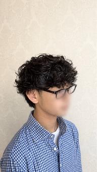 【朝のセットを楽に✨】メンズベーシックorシャドウパーマ+カット+ダメージケアトリートメント付き