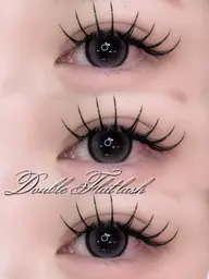 【ミニモ限定♡濃さを2倍に】🎀ダブルフラットラッシュ120束➕高級コーティング〔オフ込〕♡