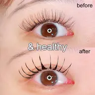 【& healthy(アンドヘルシー)+フラット80本】エクステ装着後にパーマをかける最新メニュー🎀