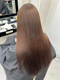 【1日1名様限定⭐️】地毛風ストレート〔縮毛矯正〕モデルブリーチ毛でも👌