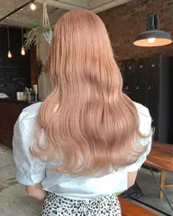 【ケアブリーチ使用✨】全体ブリーチ+透明感シアーカラー&3ステップトリートメント❤︎
